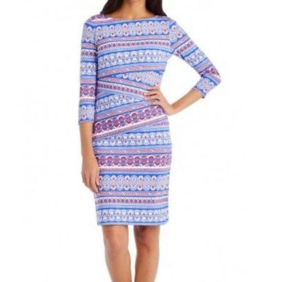 J. McLaughlin Nicola Crete Brocade Dress NWT L